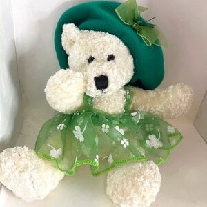 Vintage Dan Dee Collector’s Choice Happy St. Patrick’s Day Teddy Bear Plush